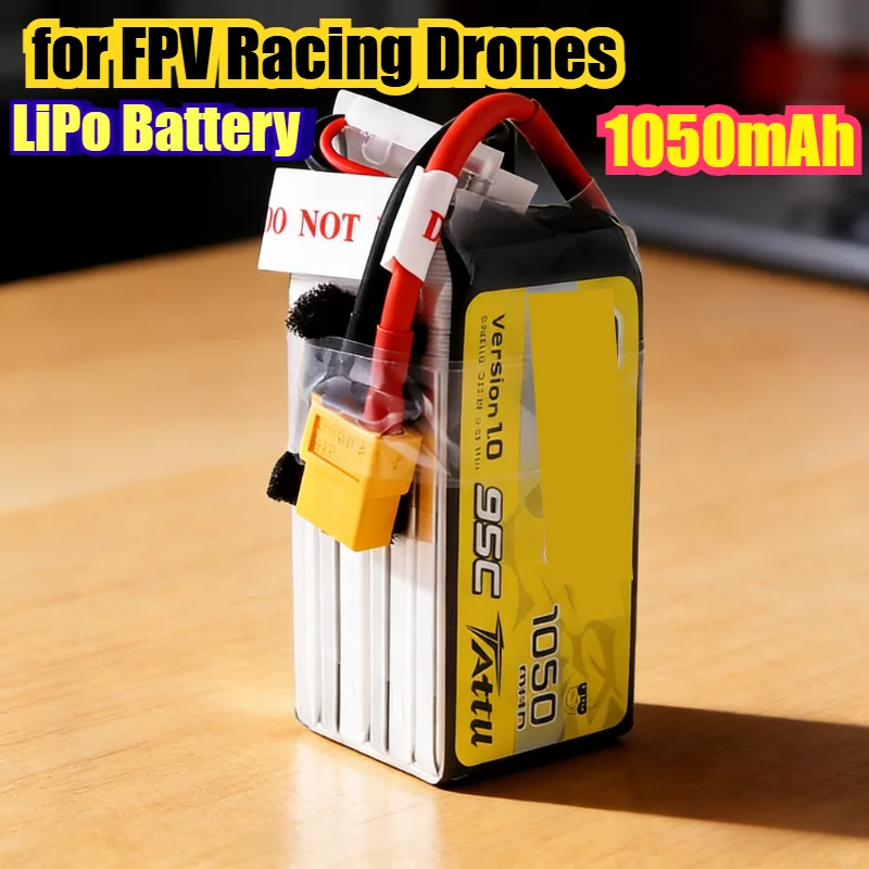 

Аккумулятор LiPo 1050 мАч 4S/6S 95C для FPV-дронов: высокопроизводительный, сверхлегкий дизайн и поддержка быстрой зарядки