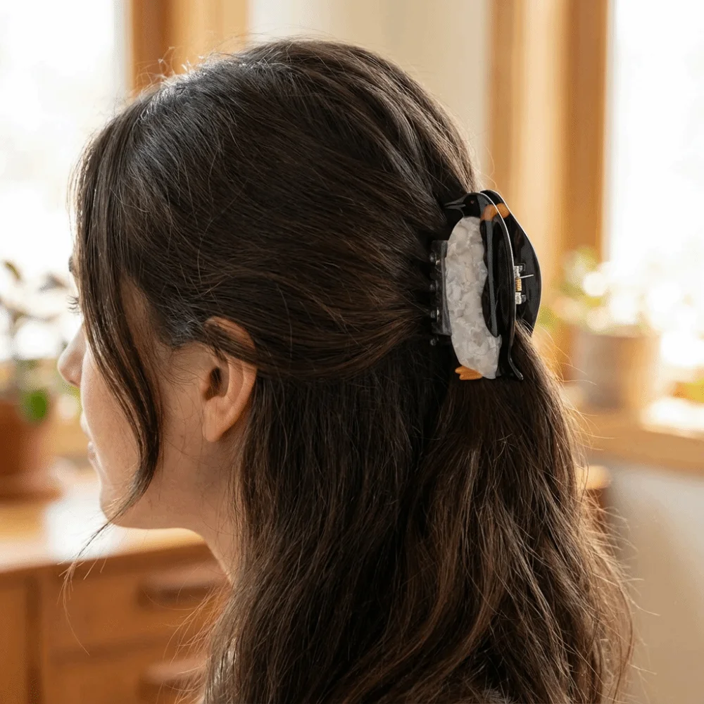 

Creative Parrot Acetic Acid Hair Claw Swallow Duck Bird Hair Clip Headwear Penguin Cartoon Animal Shark Clip Travel