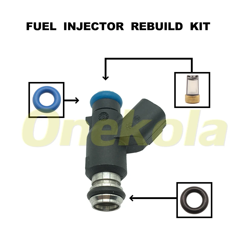 

Fuel Injector Service Repair Kit Filters Orings Seals Grommets for Chevrolet 2000-2016 BYD F3 25359853