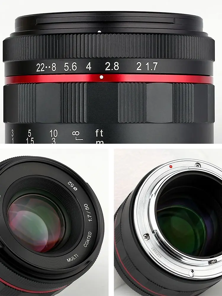 Meike 50mm f1.7 APS-C Wide Angle Manual Focus Lens for Sony E-Mount NEX3/3N/5/5T/NEX5R/6/7/A6000/A6100/A6300/A6400/A6500/A6600..