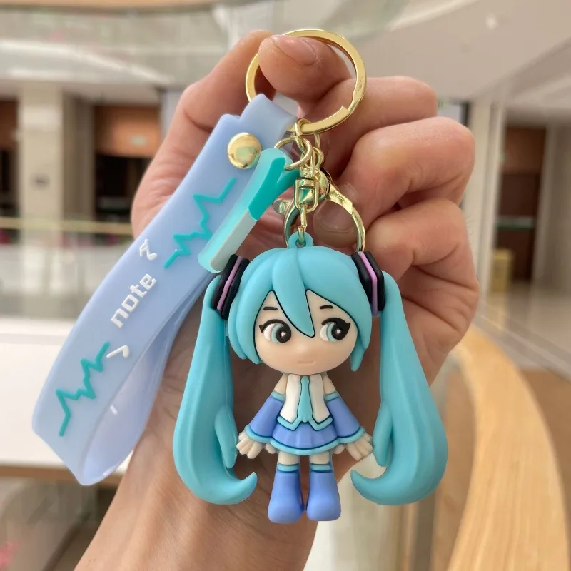 Hatsune Miku Keychain New Creative Cartoon and Cute Fashion Personalized High-Value Car Key Chain Student Backpack Pendant Gift view 6