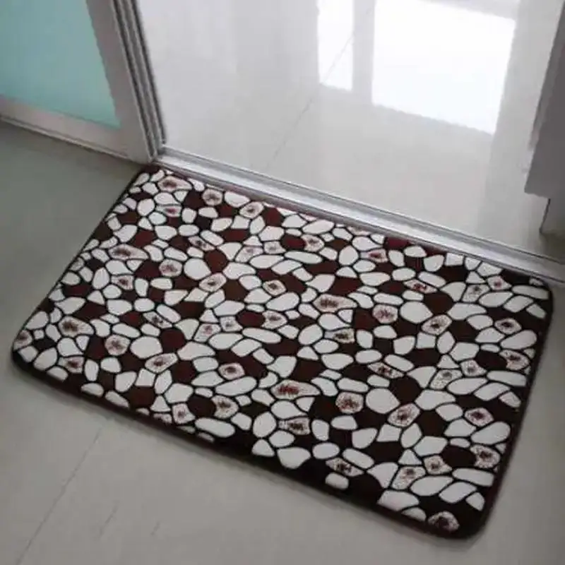 40x60CM Bathroom Anti-slip Foot Mat Home Decoration Small Carpet Rectangle Living Room Floor Mat Toilet Entrance Doormat