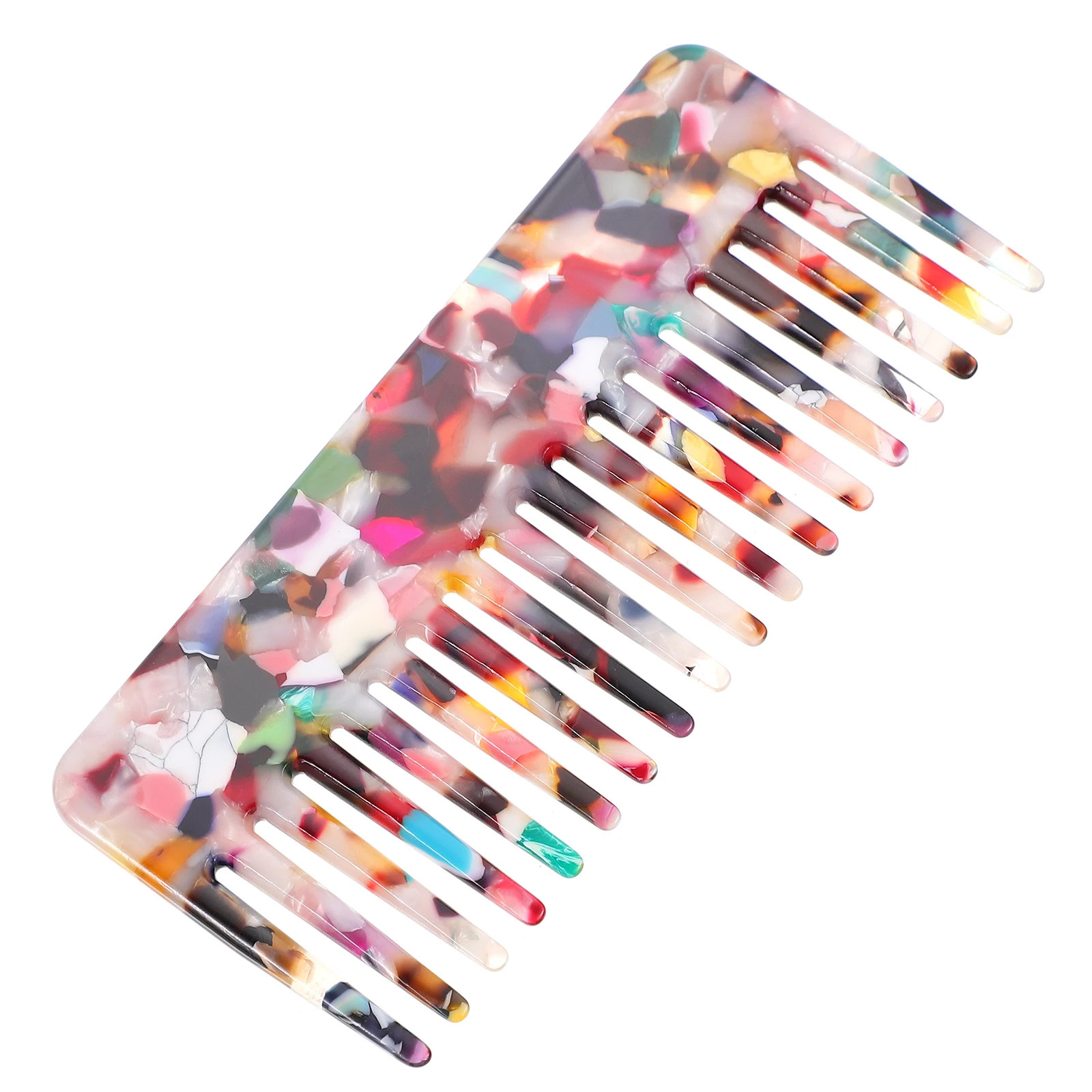 

1pc Anti Static Hair Comb Wide Teeth Acetate Prevent Breakage Detangle Salon Stylish For Women Men Household Bangs