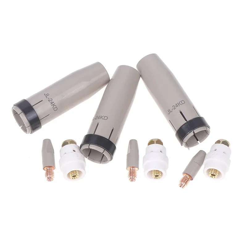 

1Set 24KD New Coating Protection Nozzle 0.8/1.0/1.2mm MIG Torch Gas Nozzle Tip Holder Of 24KD MIG MAG Welding Torch