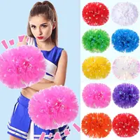 High Quality 32*30cm Game Pompoms 9 Colors Cheerleading Cheering Vocal Concert Decorator Sports Cheerleading 5