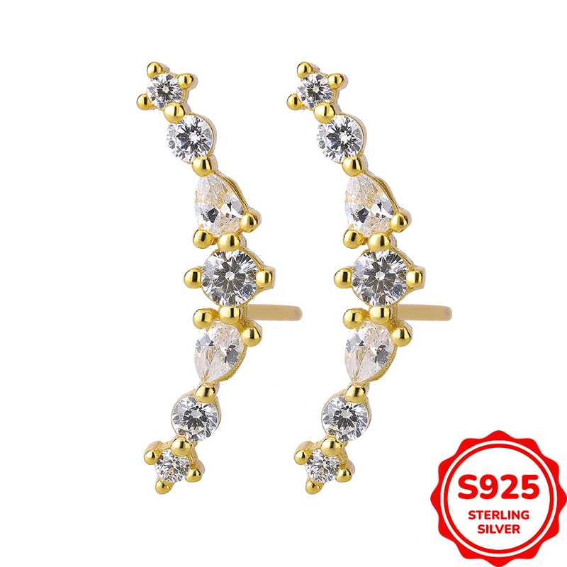 

Light Luxury and High-end Genuine S925 Silver Irregular Women's Earrings