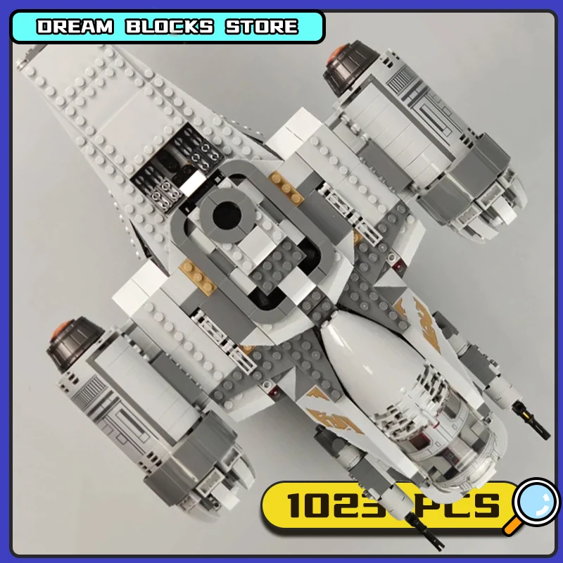 1023Pcs Star Plan Spacecraft Blocks MOC Kits Classic Movies Spaceship Building Bricks Model Children Toys Adult Christmas Gifts