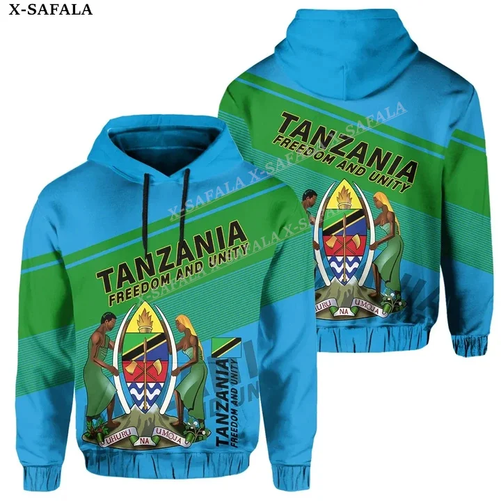 

Tanzania With Coat Of Arms Country 3D Print Zipper Hoodie Man Female Pullover Sweatshirt Hooded Jersey Tracksuits Casual-9