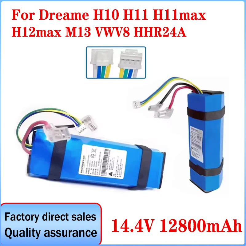

NEW 21.6V 100% Original 12800mAh for Dream H10 H11 H12 H11MAX M13 H12S VWV8 HHR24A Floor Scrubber Rechargeable Battery