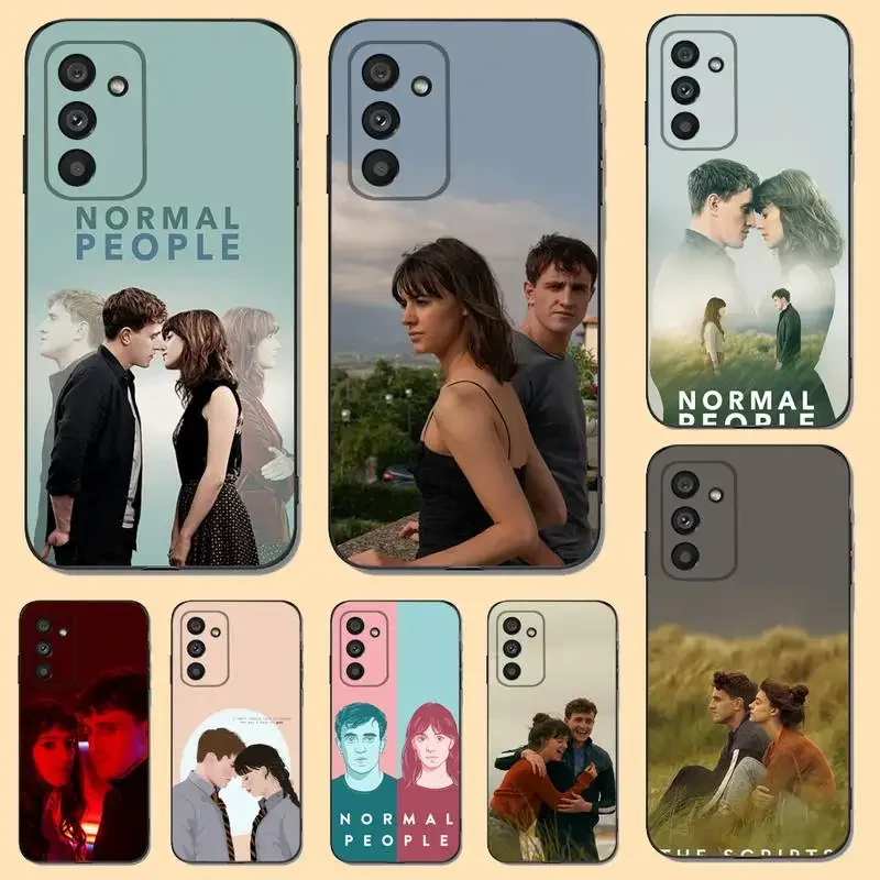 Normal People TV Phone Case For Samsung S23,22,21FE 20,10lite 9,8,5plus 6,7edge Note20,20ultra Black Silicone