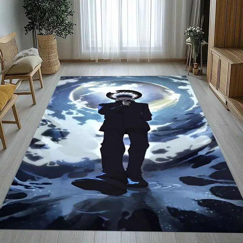 JJK Jujutsu Kaisen Yuji Itadori Anime Large Non-Slip Area Rug,Carpet Mat for Living Room,Bedroom,Playroom & Sofa,Home Decor