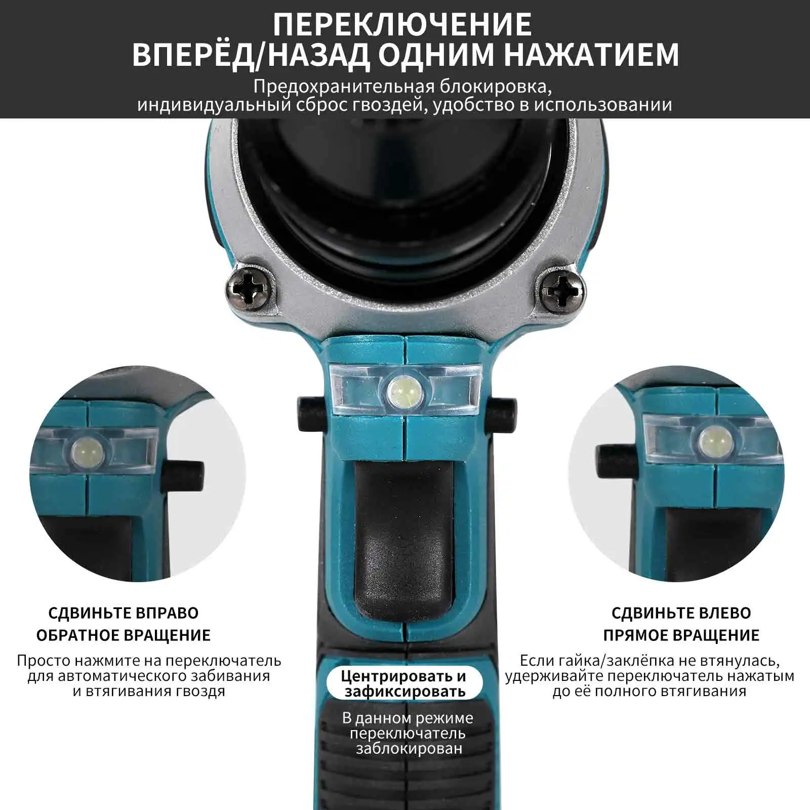 Heimerdinger Brushless Rivet Gun Blind Riveting Gun Flat Nuts Riveter Rivnut Tool Kit For M3 M4 M5 M6 M8 M10 M12 Pull Nuts