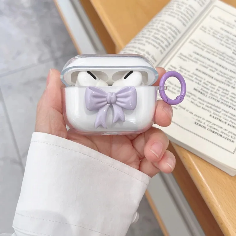 أزياء بسيطة لأجهزة Apple لأجهزة airpod غطاء للأذنين لاسلكي مضاد للخدش لأجهزة airPods Pro حافظة واقية لسماعات iPhone 3D ins