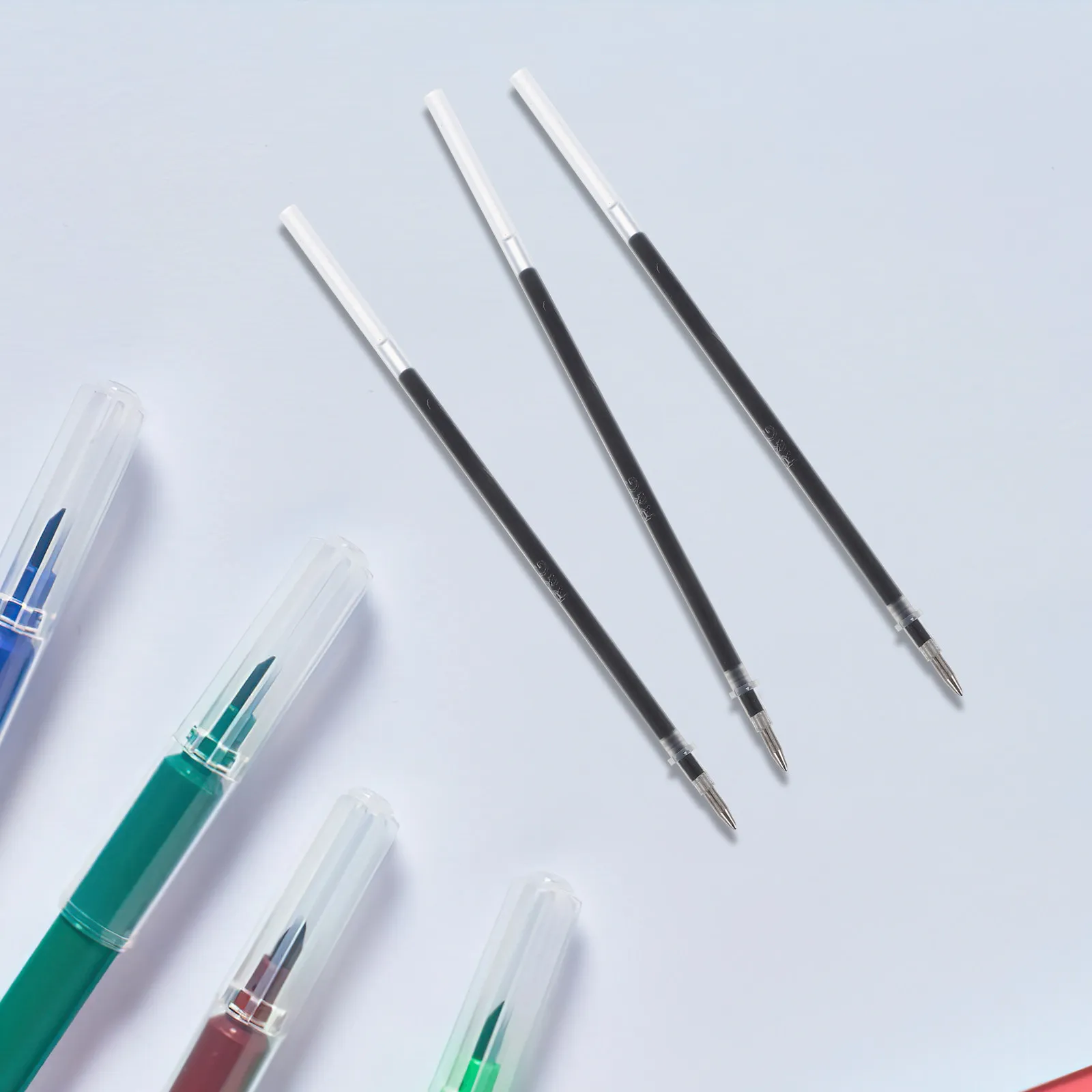 

24Pcs Black Gel Pen Refills Fine Drying Smooth Ink for School Office Professional Use Student Pen Refills