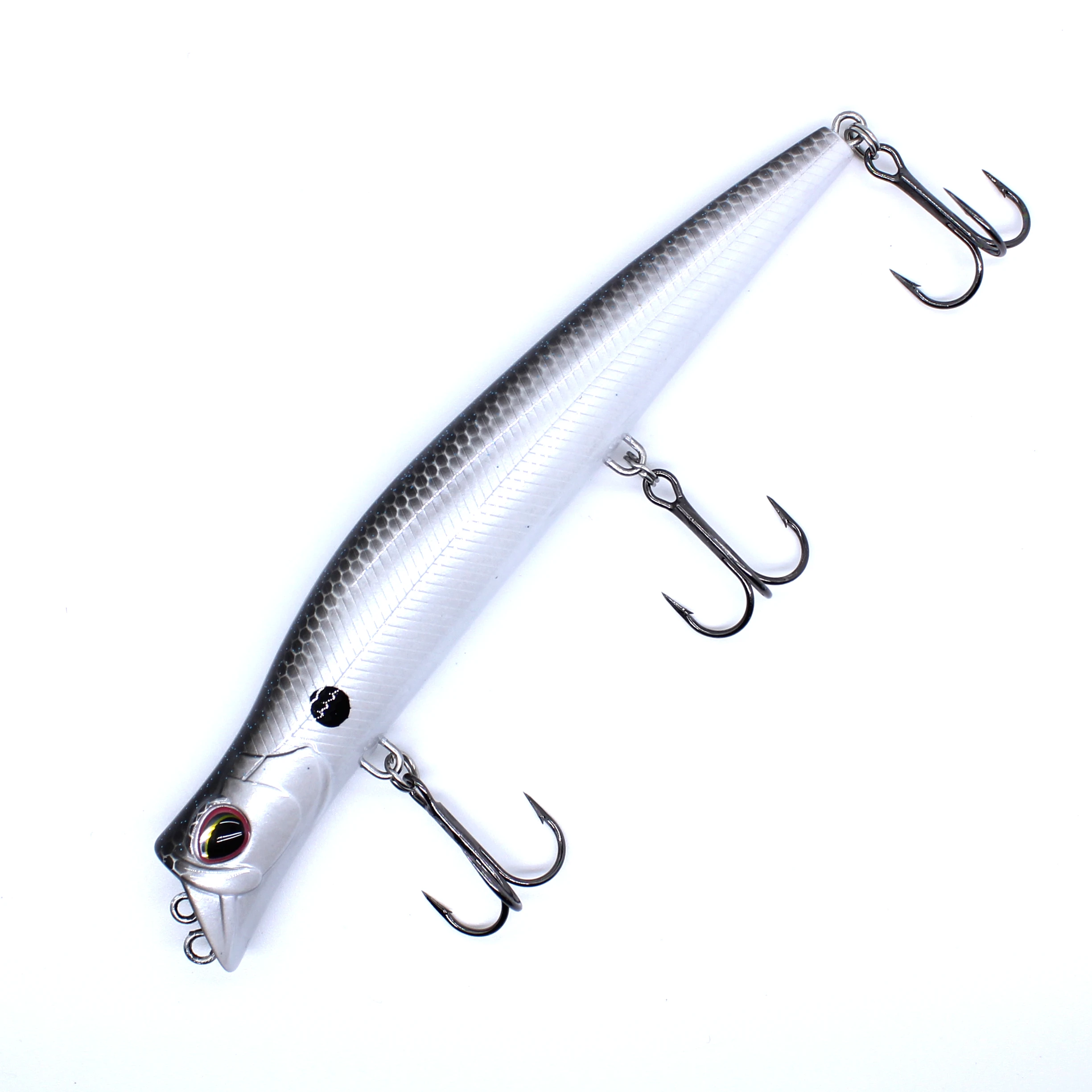 AOCLU Topwater Hybrid 130mm 17,5g Bleistift Stick Harten Köder Wobbler Rassel Zwei Ton VMC Haken 1PC Draht salzwasser Seebarsch Angeln – Detail 19