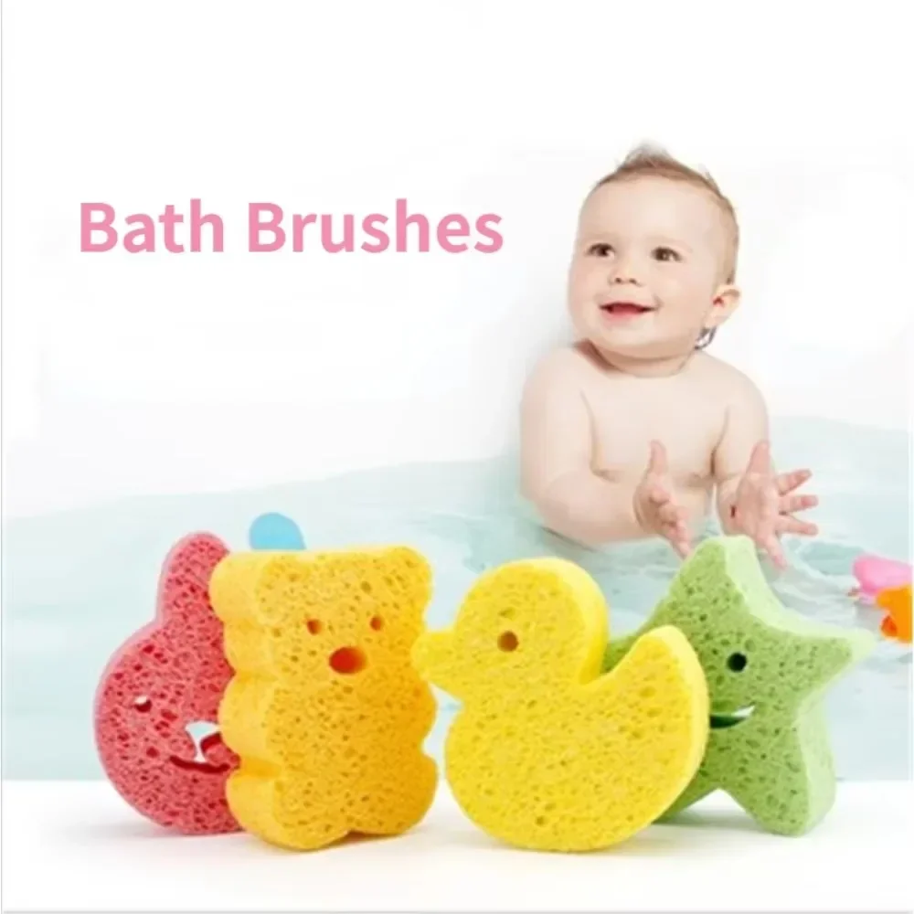 Children's Bath Sponge Bathing Accessories Toddler  Clip Kids Sponges for Infant Small Curls Baby