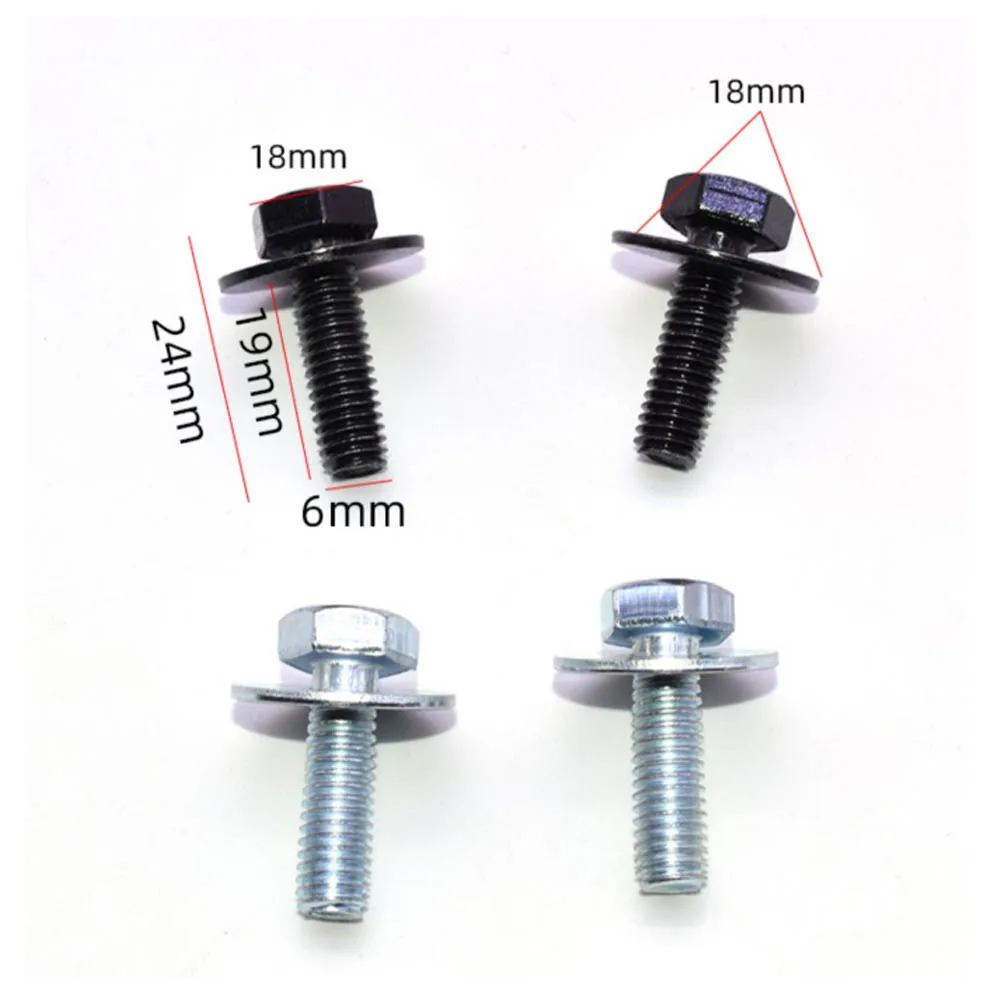 Tornillos de 6mm con espaciador para coche, piezas hexagonal externo T20 para parachoques, guardabarros, 10/5 M6