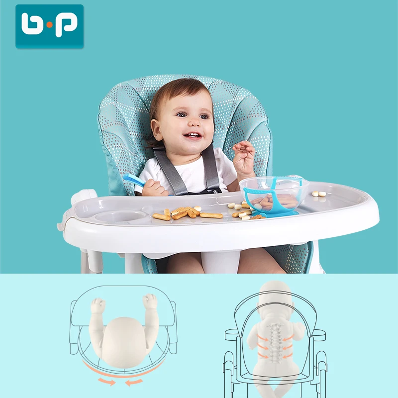 Multi-Functional Folding Highchair Seat Portable High Chair For Baby Child Dining Chair