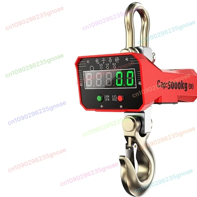 

Digital Crane 5T Wireless Remote Control Portable Hanging Scale Industrial Weighing Aluminum Shell LCD Display