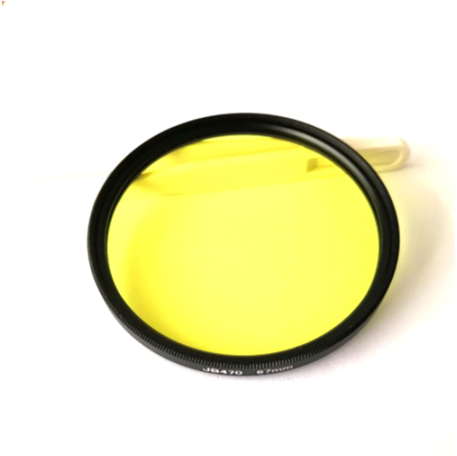 M67 67Mm เส้นผ่านศูนย์กลางรอบสีเหลือง470nm IR ยาว Pass Filter ที่มีกรอบ JB470สำหรับกล้องถ่ายภาพ