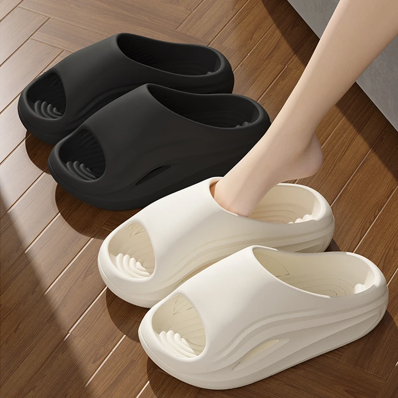 Sommerliche Dicksohlen-Pantoffeln für Männer und Frauen, EVA Weichsohlen-Hausschuhe, leichte Strandschuhe, Herren-Slipper, Flip-Flops – Detail 2