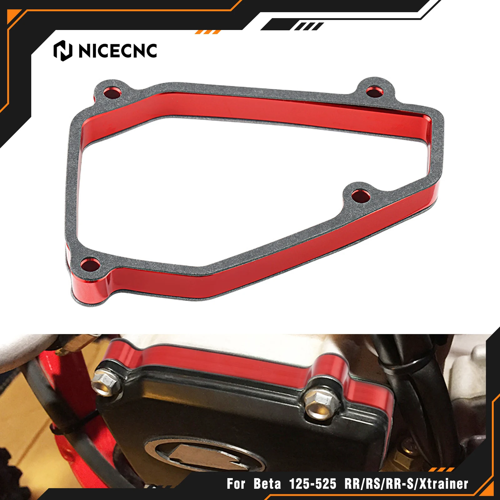 NICECNC For Beta RR 300 RR 250 2013-2024 Xtrainer 300 X-Trainer 300 2015-2022 Motorcycle Exhaust Power Valve Spacer Aluminum
