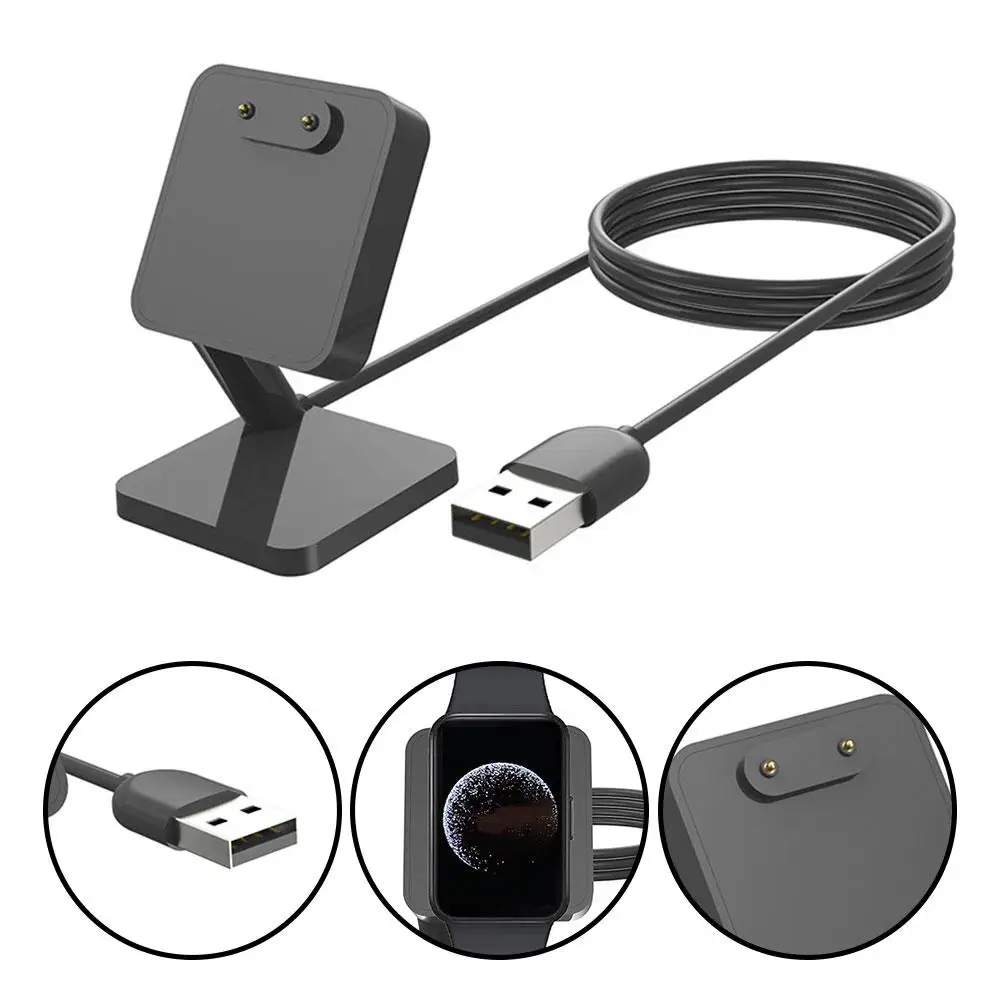 Desktop Stand Charger Adapter USB Charging Cable Dock Station Holder for Samsung Galaxy Fit 3 Smart Bracelet Mini Power Cha I8P3