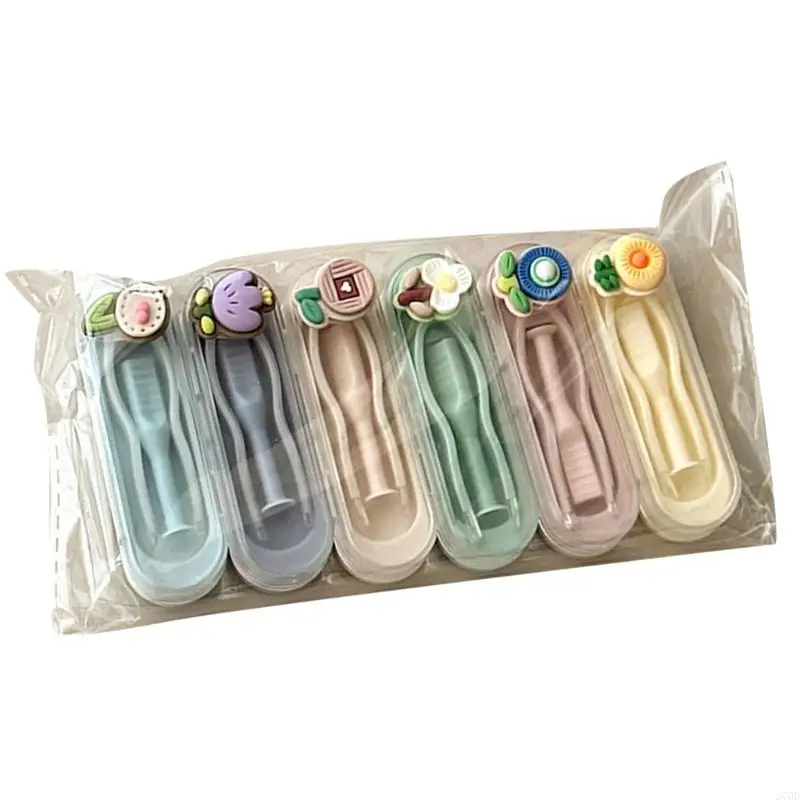 مجموعة أدوات ارتداء العدسات اللاصقة 270D مكونة من 6 أدوات مناسبة للسفر في الهواء الطلق #5