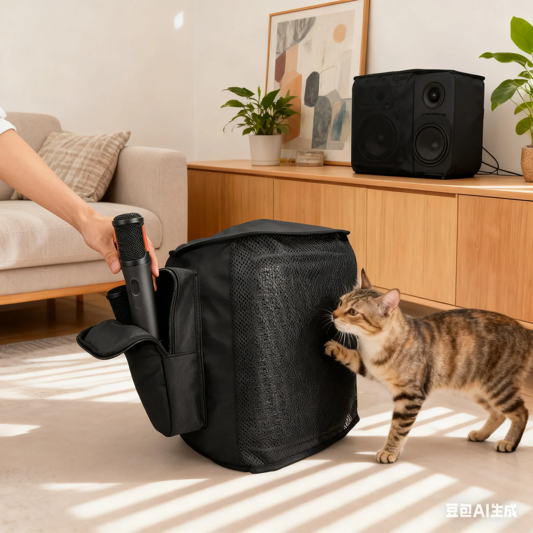 

Нейлоновый пылезащитный чехол для динамика JBL Partybox2, черный портативный устойчивый к царапинам динамик, чехол для хранения, аксессуары для динамиков