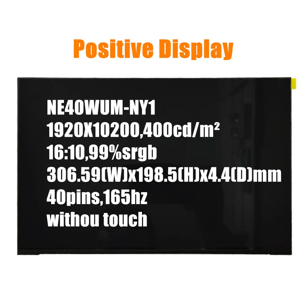 Imagem -03 - Painel de Exibição Led Original Ne140wum-ny1 Fit Ne140wum-ny1 V18.0 1920x1200 99 Srgb 165hz 400 Brilho Novo