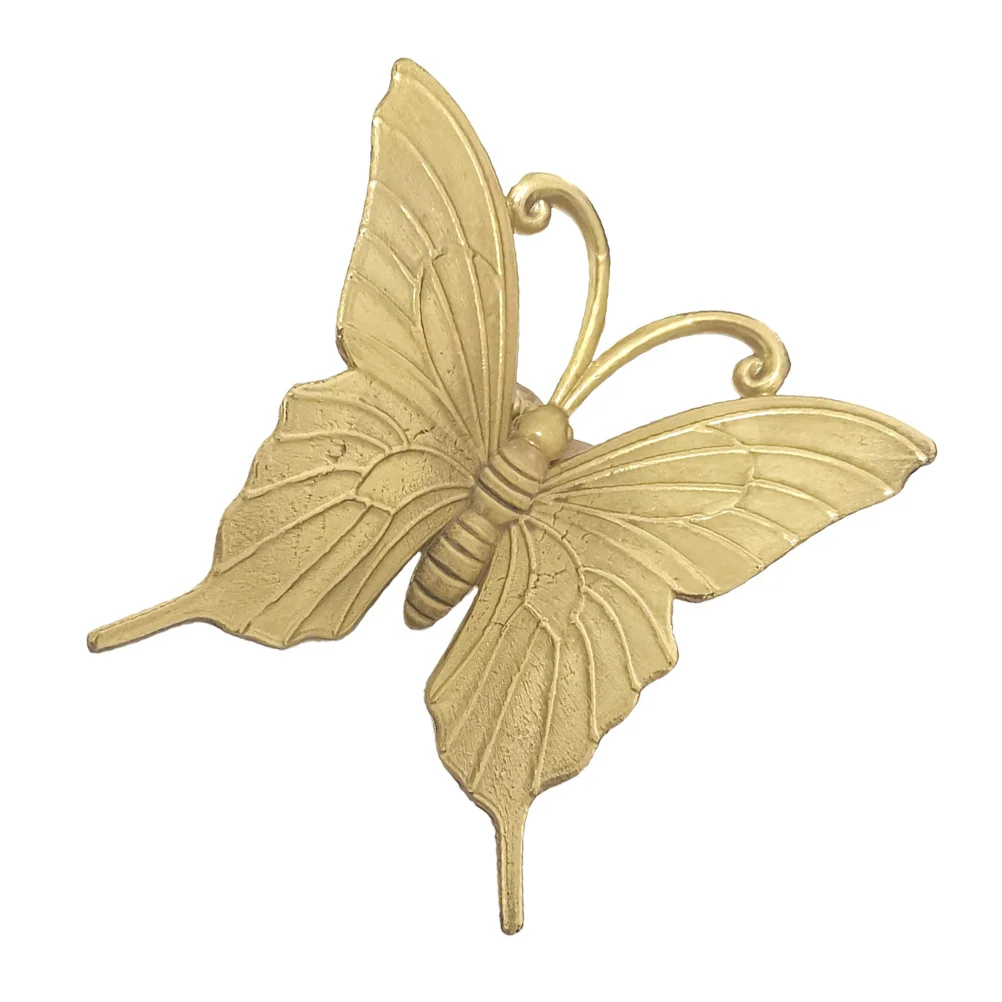 

Brass Butterfly Knob Gold Cabinet Pull Durable Drawer Handle For Kitchen Wardrobe Wine Cabinet Chest Hardware Pulls