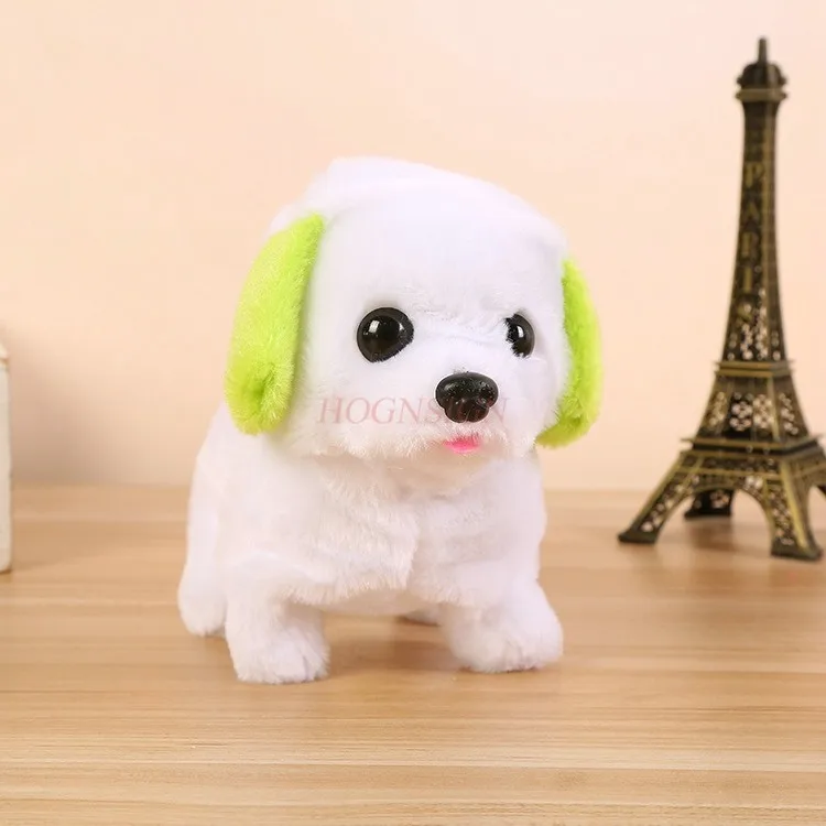 Chien électrique en peluche secouant la queue, accessoire de simulation pour marcher et appeler les chiens, avant et arrière, nouveau