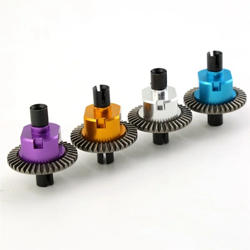 Todo diferencial de metal 02024 para HSP 94106 94107 94108 94111 94122 94123 94166 94177 94188 1/10 RC peças de carro, roxo