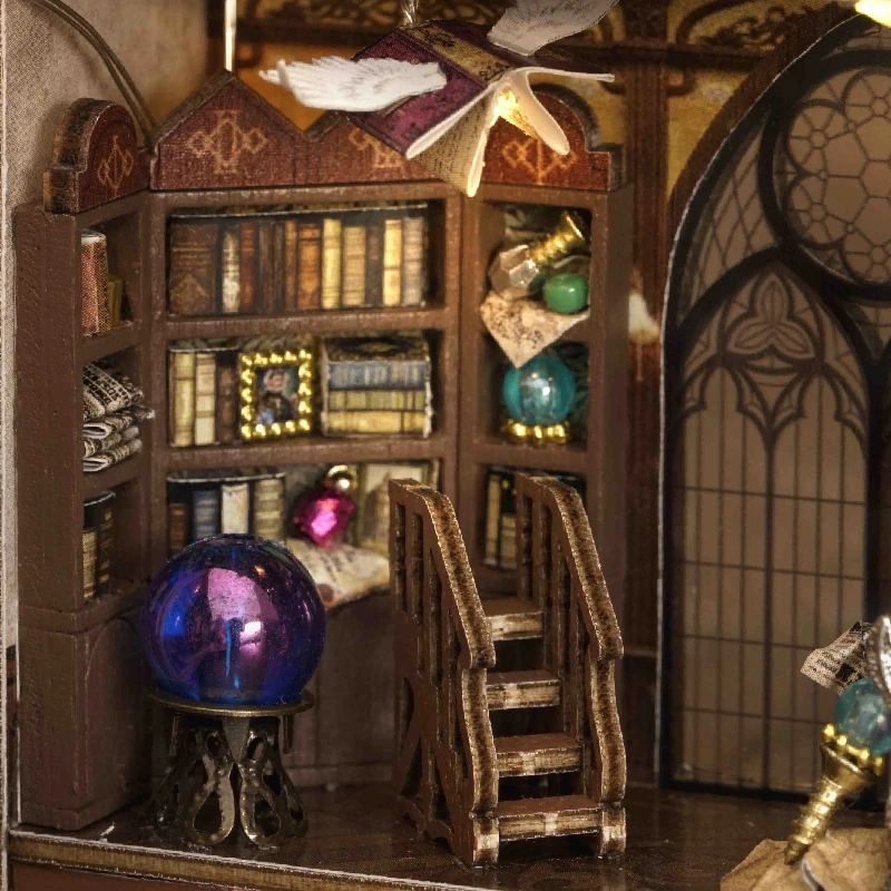 Holz Miniatur Puppenhaus 3D Puzzle Montage Gebäude Modell Kit Kleine Zimmer Spielzeug Hause Mit Möbel Beleuchtung Holz Handwerk Geschenk – Detail 18