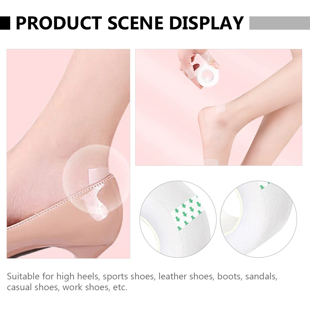 

Tape Anti-wear Heel Sticker Foot Non-slip Invisible Adhesive Pads Resistant White Miss