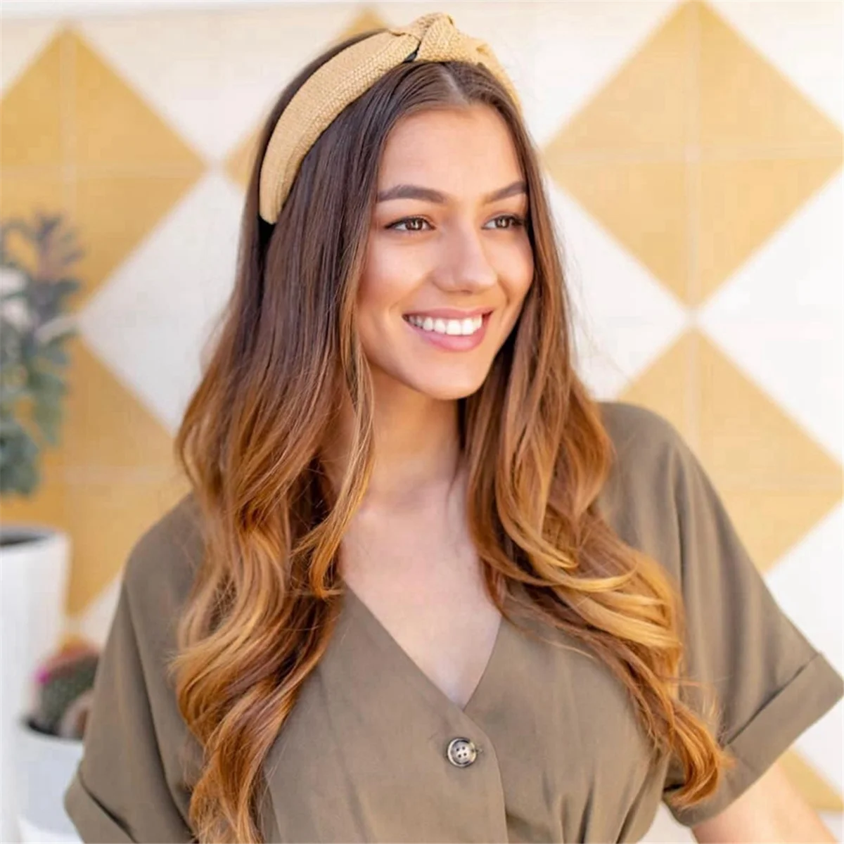 CGS-結び目ヘッドバンド、ビーチ休暇用ボヘミアンバンド3個、ビーチ用ヘアアクセサリー、女性用