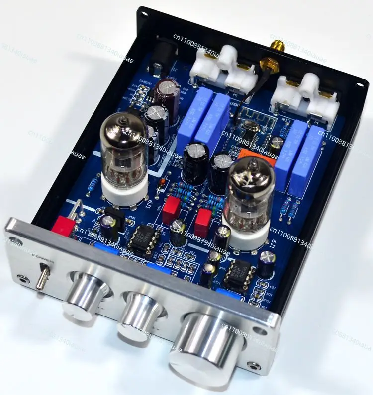 

Audiophile Grade HiFi Tube Preamplifier 6J1 Vacuum Tube Treble Bass Adjustment Bluetooth 4.2 Amplifier
