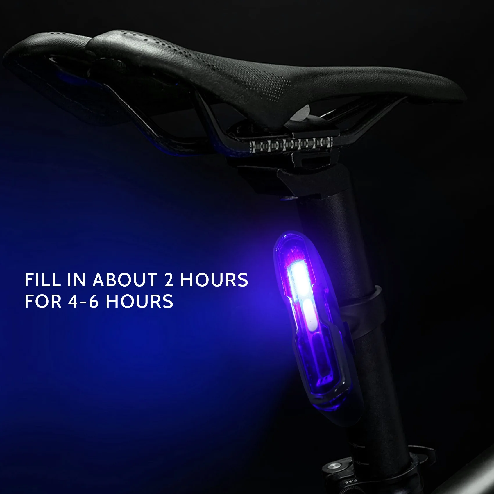 

-HOPE USB Rechargeable Front Rear Bicycle Light Lithium Battery LED Bike Taillight Cycling Helmet Light Lamp Mount Bicycle Acces