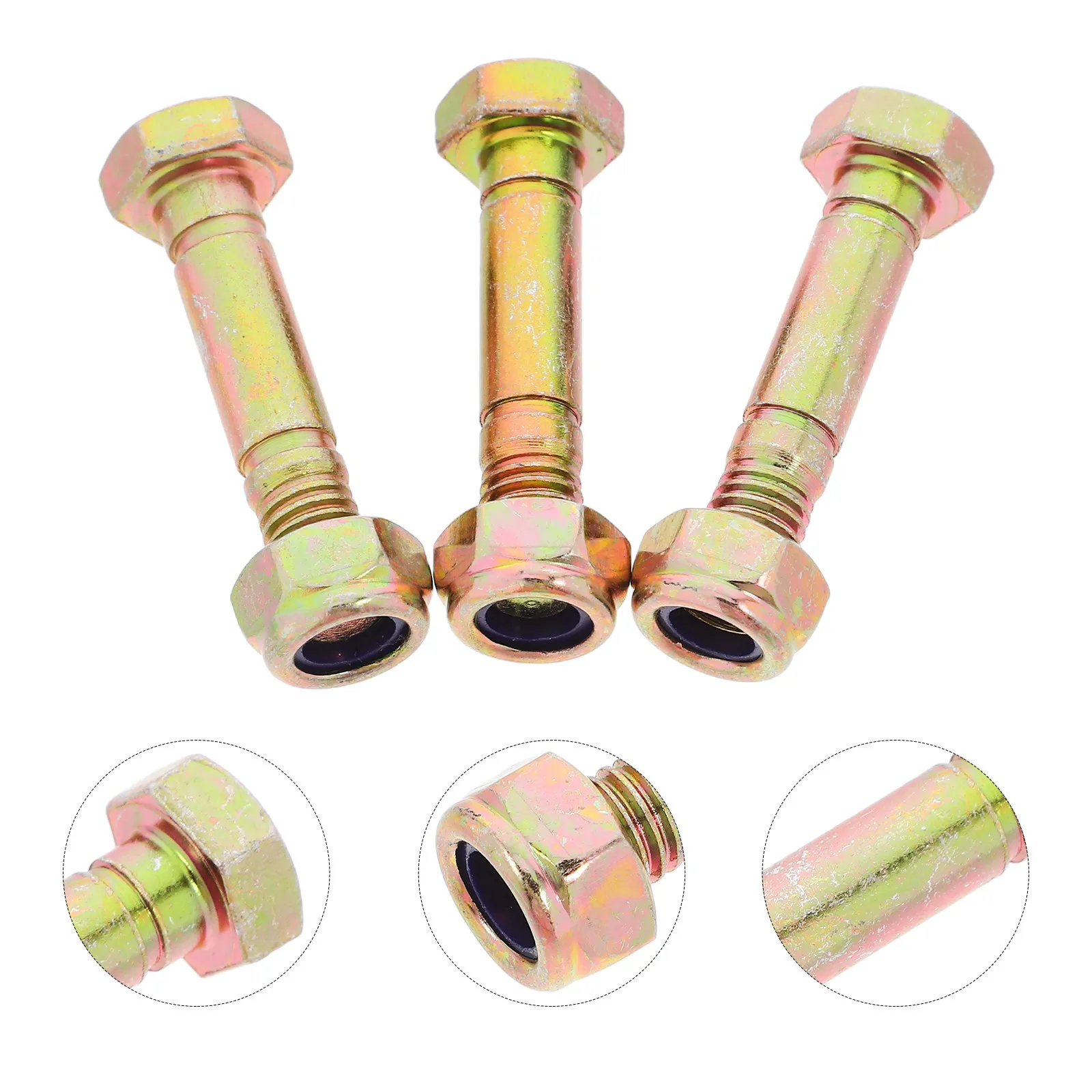 

Комплект из 3 прочных болтов и гаек для снегоуборщика, сменные аксессуары, запчасти