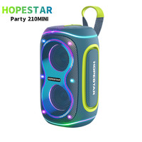 HOPESTAR Party 210 Mini Outdoor Waterproof Column Wireless Subwoofer Bluetooth Speaker LED Light Portable TWS Deep Bass Boom Box