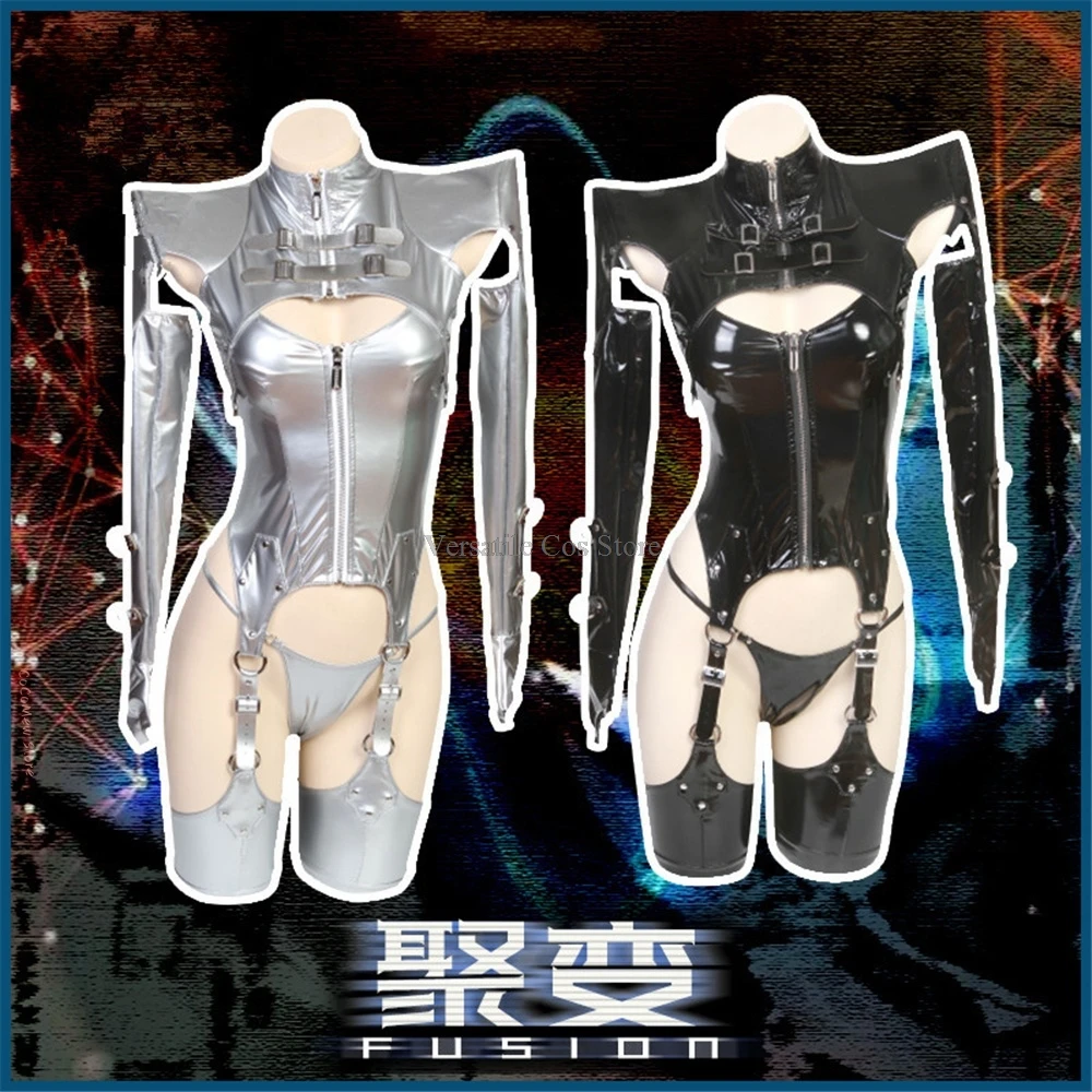 

In Stock Original Design Dark Dynasty Fusion Battle Suit Cosplay Costume Woman Royal Girl Leather Jumpsuits Sexy Cosplay