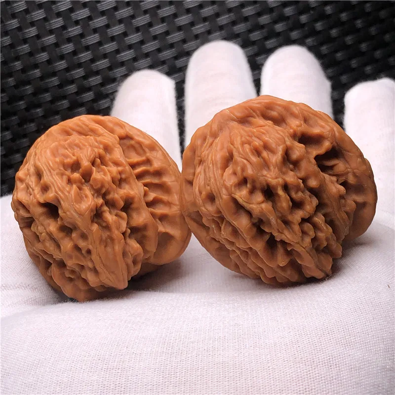 Factory Wholesale Machine Brush Walnut to KIRIN Grain Pipe Cap Collection Walnuts Yellow Leather Handle Handle Play Machine Brus