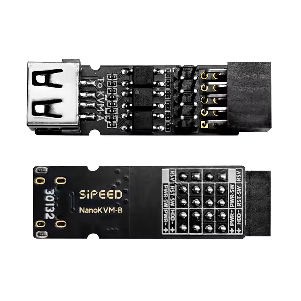 Lichee NanoKVM Полностью мини-сервер дистанционного управления и обслуживания Raspberry Pi Последовательный порт HDMI USB-C Интерфейс питания ATX