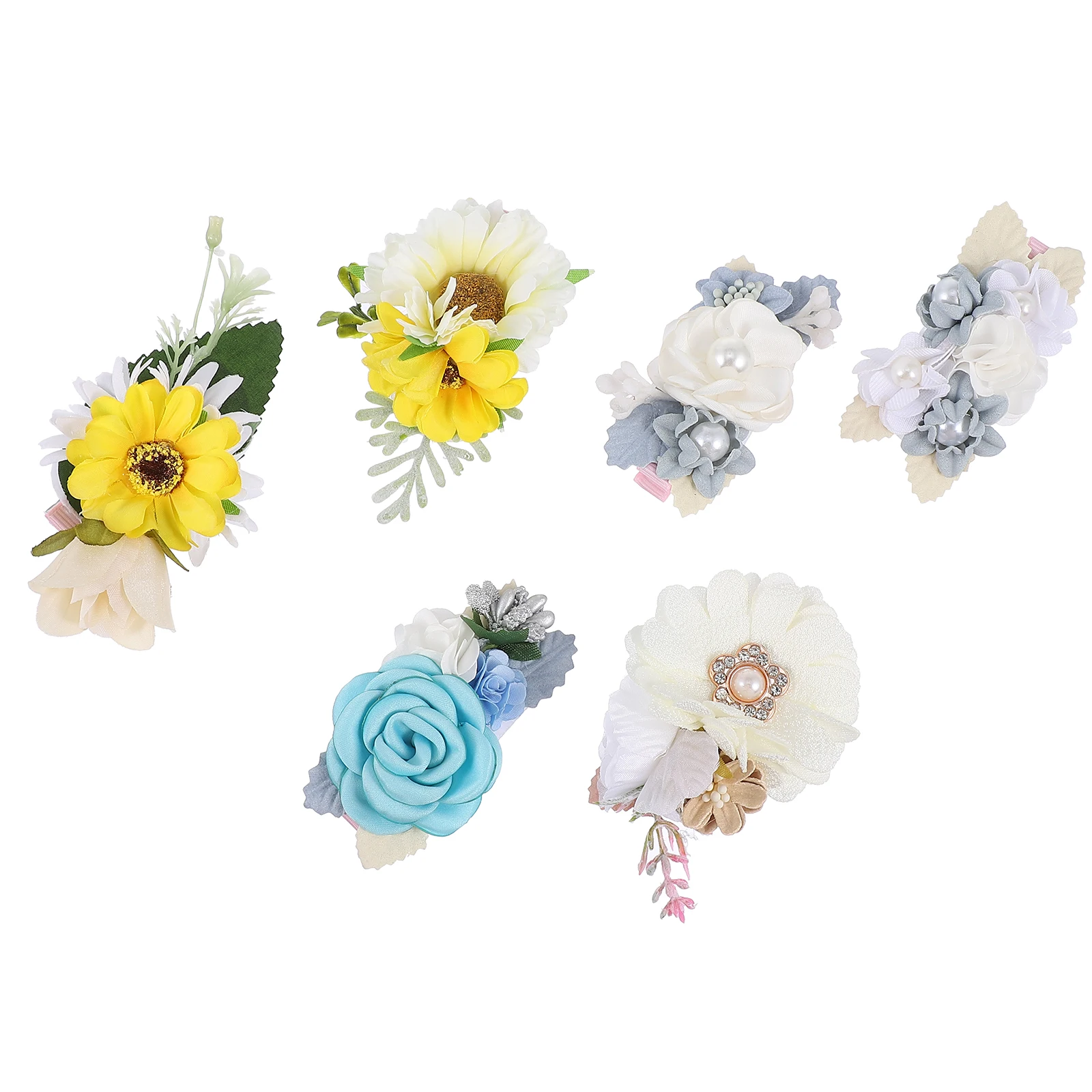 

Women Flower Hair Clips Barrettes Girls Accessories Threaded B Adjustable Kids SizeHeadwear flower clips hair for women