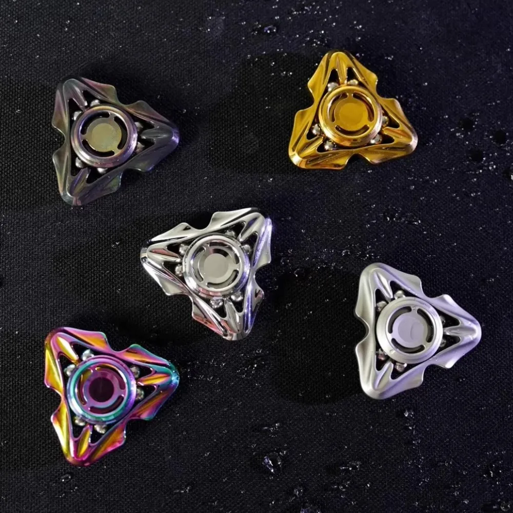 DOM EDC トーチドラゴン 三枚刃 フィジェットスピナー ストレス解消おもちゃ オフィスデスクアクセサリー ジャイロ フィジェットスピナー