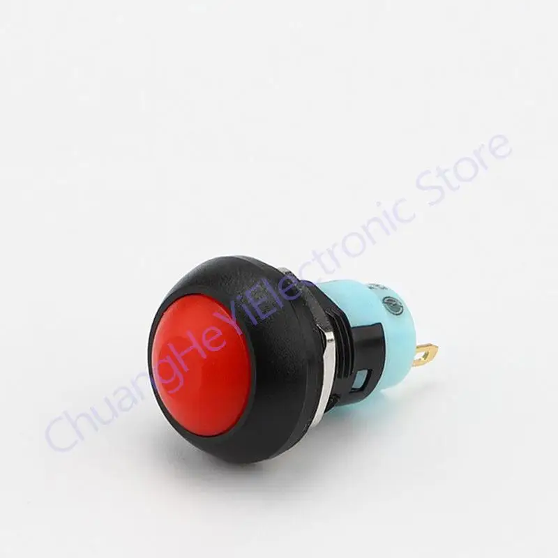 1PC PBS-33A 12mm 2Pin Mini Rodada Auto Bloqueio Botão Interruptor Impermeável