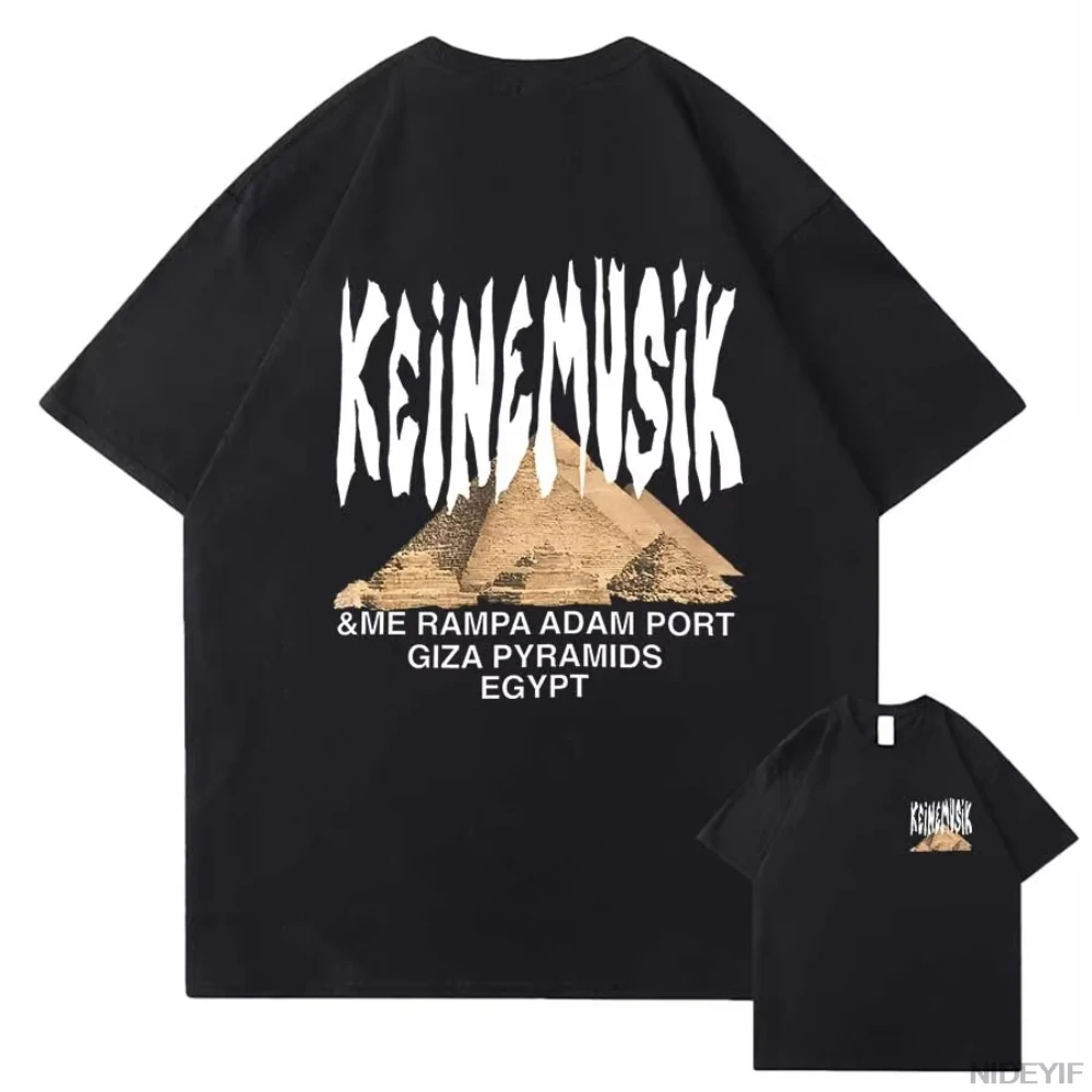 2025 Classic Summer Keinemusik X Pacha T Shirt Men Women Fashion Cotton Short Sleeve Tee Hip Hop Tops Clothes Streetwear Tops