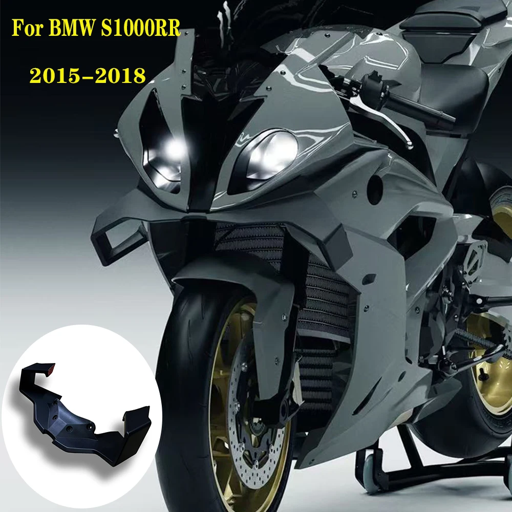 

For BMW S1000RR S1000 RR 2015 2016 2017 2018 High Quality Wing Fairing Front Aerodynamic Spoiler Winglet