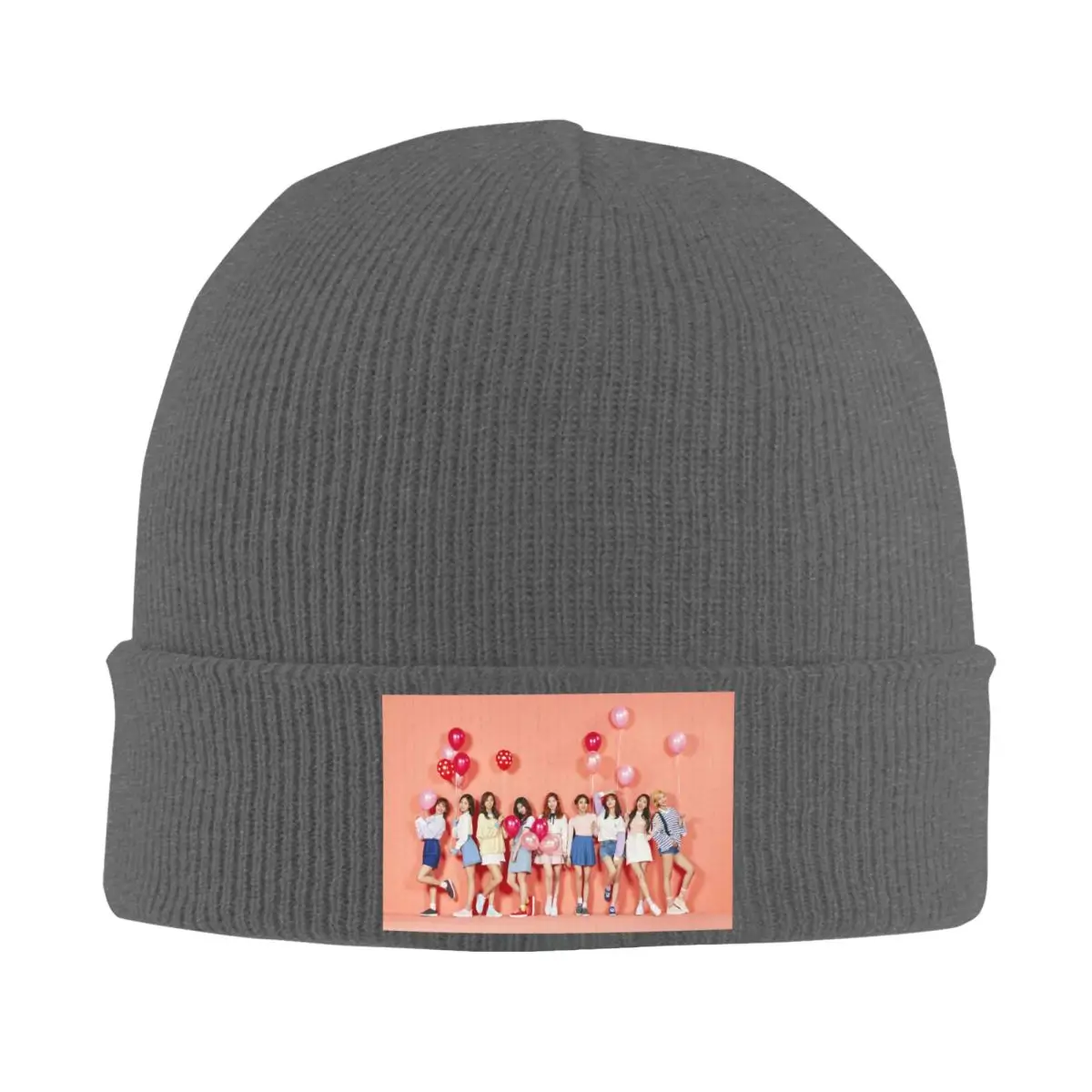 Fun Kpop Singer Twice Girls Warm Knitted Cap Hip Hop Bonnet Hat Autumn Winter Outdoor Beanies Hats for Men Women Adult