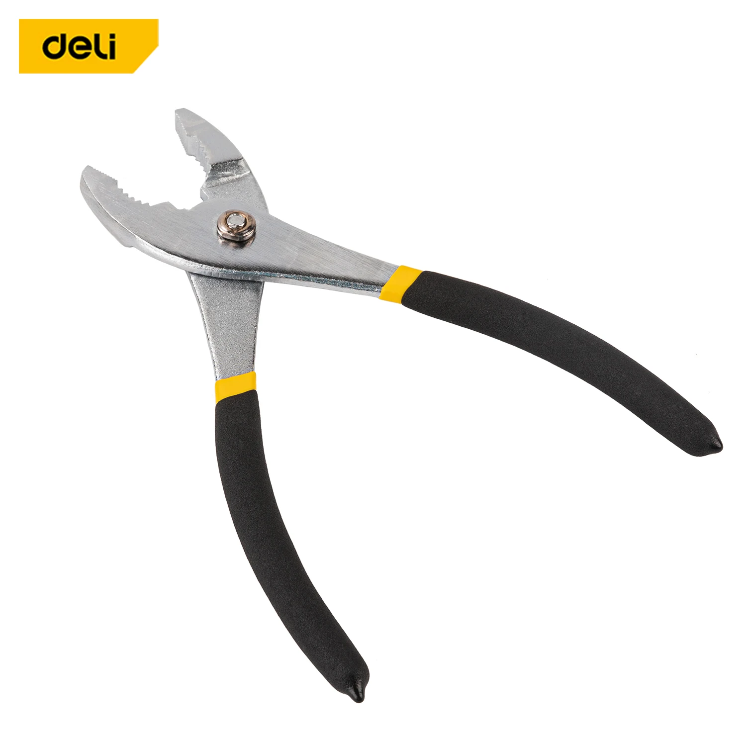 Deli  1 PCS 6/8/10Inch Slip Joint Plier Multifunctional Carbon Steel Fishing Pliers With Double Color Handle Tools